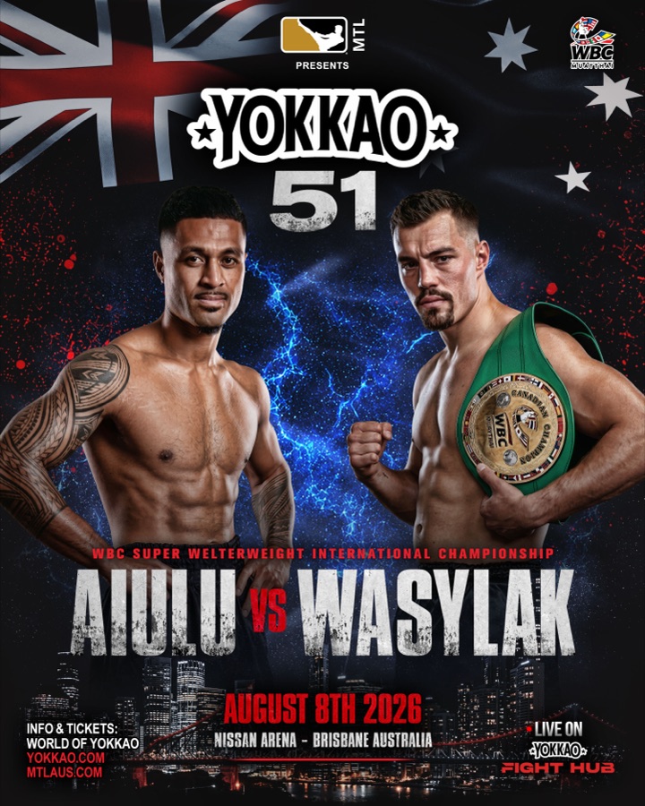 YOKKAO 51 Fight 11 — Jonathan Aiulu vs Quinn Wasylak, WBC Super Welterweight International Championship
