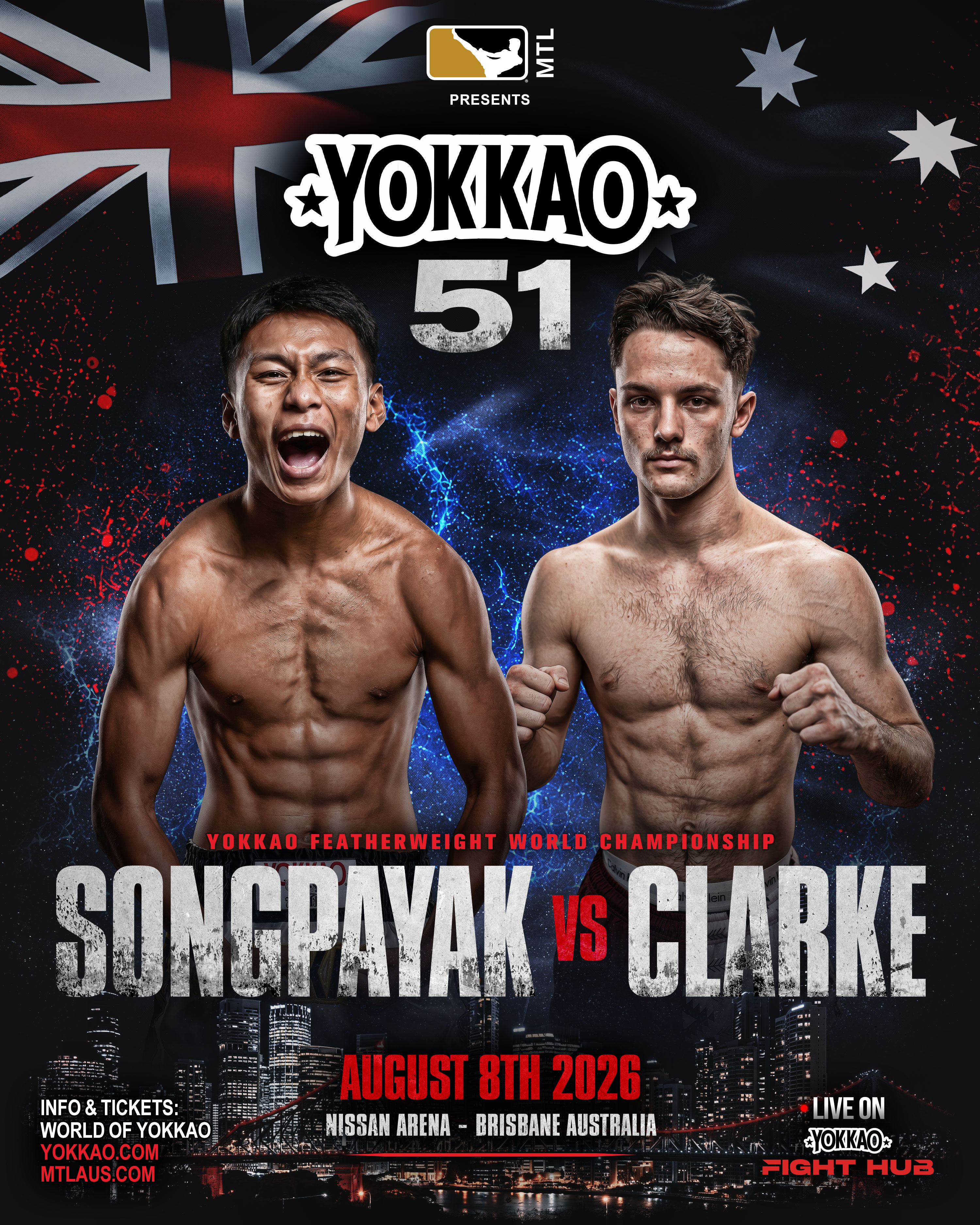 YOKKAO 51 — Songpayak vs Clarke fight poster